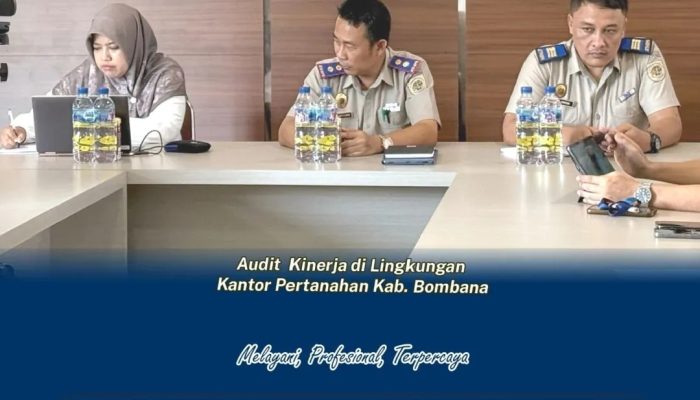Tim Inspektorat Jenderal Kementerian ATR/BPN Lakukan Audit Kinerja di Kantor Pertanahan Bombana