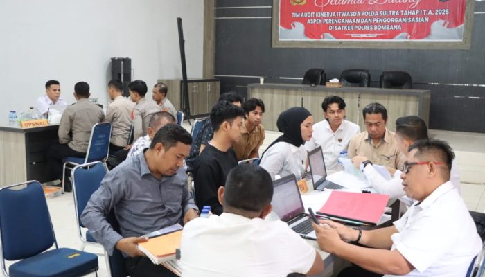Perkuat Akuntabilitas, Itwasda Polda Sultra Audit Kinerja Polres Bombana