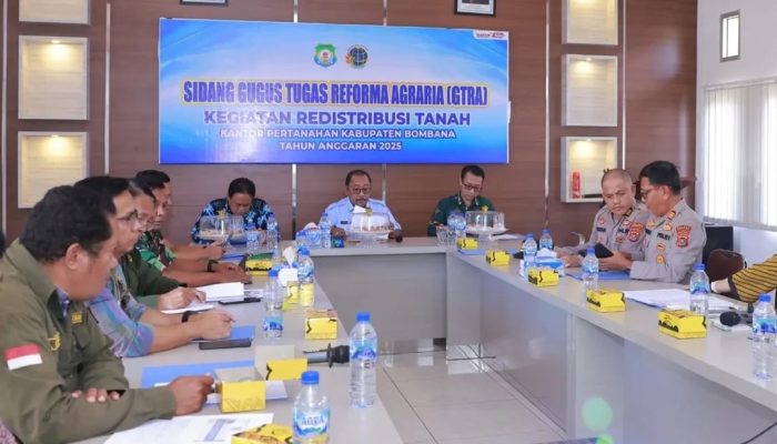 Kantor Pertanahan Bombana Gelar Sidang GTRA 2025, Bupati Burhanuddin Tekankan Redistribusi Tanah yang Adil dan Berkelanjutan