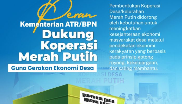 Presiden Prabowo Luncurkan 80 Ribu Koperasi Merah Putih, Kementerian ATR/BPN Dukung lewat Reforma Agraria