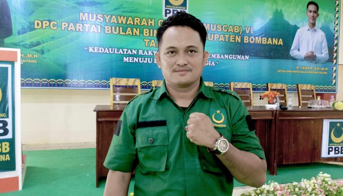 Muscab ke-VI PBB Bombana Sukses Digelar, Yudi Utama Arsyad Terpilih Nahkodai DPC