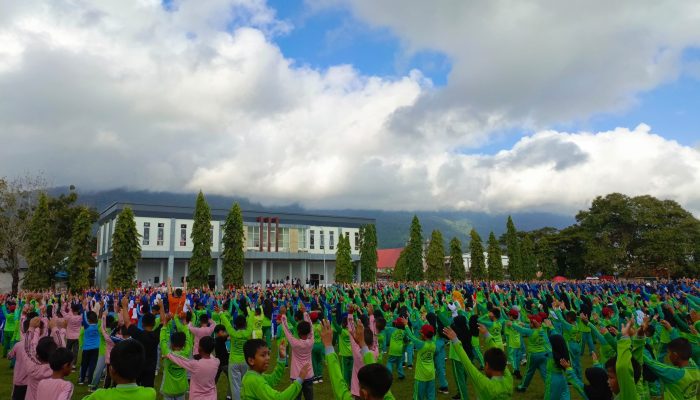 Ribuan Anak Ikuti “Senam Ceria”, Pemkab Bombana Bangun Ruang Bahagia Sambut Hari Anak Nasional