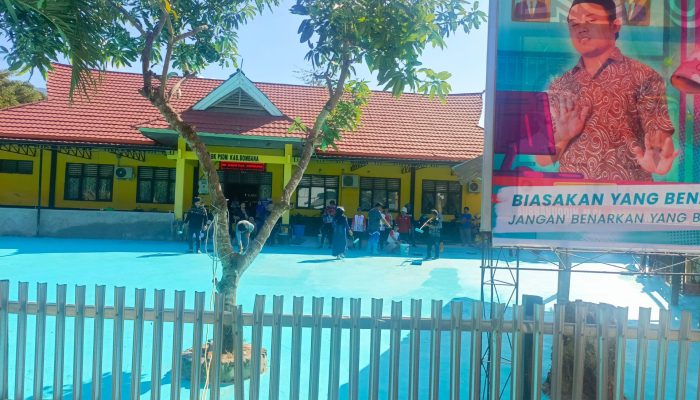 Kerja Bakti dan Cat Biru, Semangat Kemerdekaan Menyala di BKPSDM Bombana