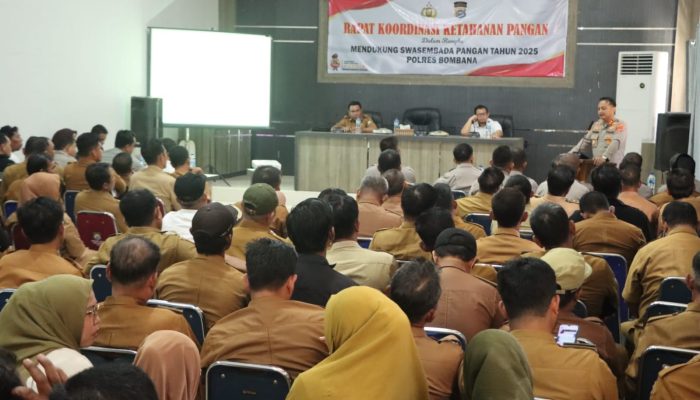 Polres Bombana Gelar Rapat Ketahanan Pangan, Dorong Swasembada Jagung 2025
