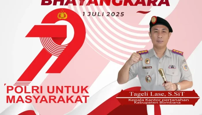 Kantor Pertanahan Bombana Ucapkan Selamat Hari Bhayangkara ke-79: “Polri untuk Masyarakat”