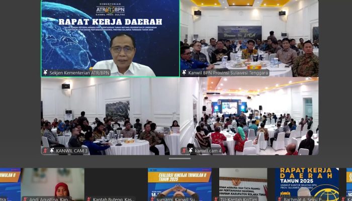 Rakerda ATR/BPN Sultra Soroti Pentingnya Legalisasi Tanah Wakaf sebagai Investasi Akhirat
