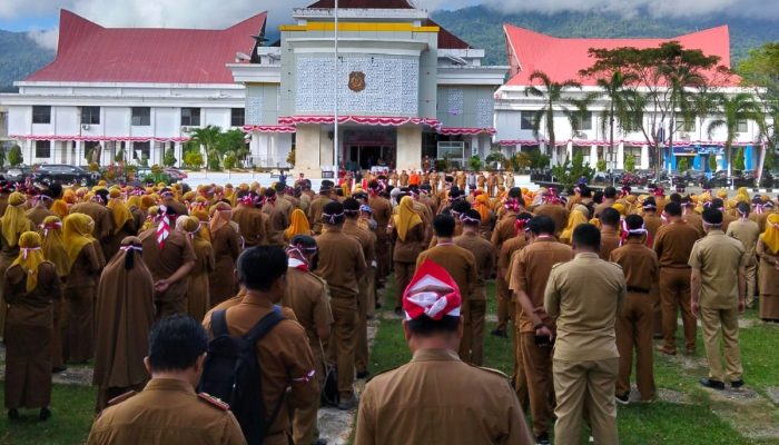 Pimpin Apel Siaga Kebangsaan, Wabup Ahmad Yani Sampaikan Empat Pesan Bupati Bombana