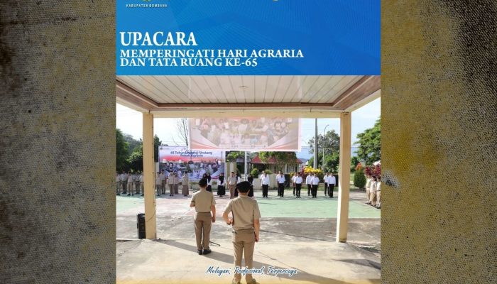 Kantor Pertanahan Bombana Gelar Upacara Hantaru 2025, Momentum Refleksi UUPA ke-65