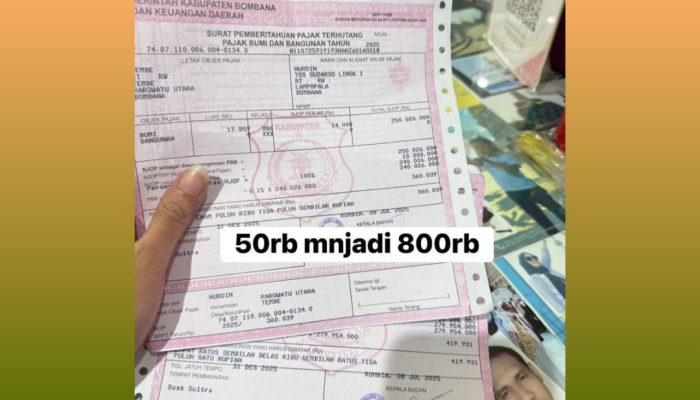 BKD Bombana Klarifikasi Isu Kenaikan Pajak PBB yang Viral di Media Sosial