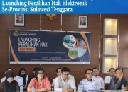 Bombana Ikuti Launching Peralihan Hak Tanah Elektronik di Sultra