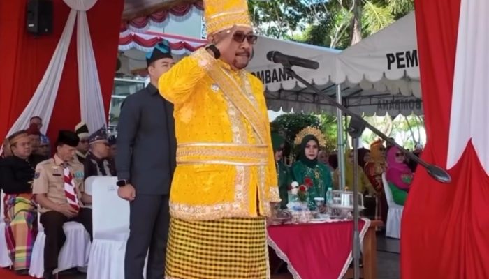 Pimpin Upacara  Hari Sumpah Pemuda ke-97, Bupati Bombana Ajak Generasi Muda Bijak Gunakan Media Sosial