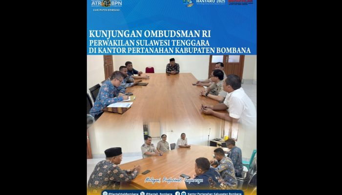 Kantah Bombana Terima Kunjungan Ombudsman Sultra