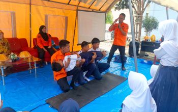 Puluhan Pelajar SMP Gelar Pelatihan Pencegahan Bencana di Kantor BPBD Bombana