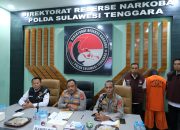 Polda Sultra Gagalkan Penyelundupan 6,5 Kg Sabu Jaringan Internasional, Kurir Ditangkap Setelah Kejar-kejaran di Kendari