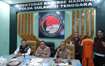 Polda Sultra Gagalkan Penyelundupan 6,5 Kg Sabu Jaringan Internasional, Kurir Ditangkap Setelah Kejar-kejaran di Kendari