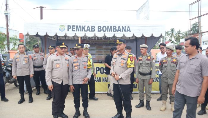 Wakapolda Sultra Tinjau Kesiapan Pengamanan Natal dan Tahun Baru di Bombana