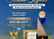 Lima Tahun Berturut-Turut, ATR/BPN Pertahankan Predikat Informatif