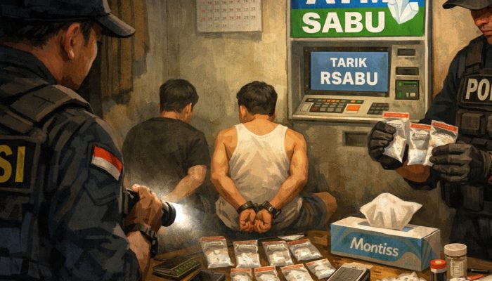 Kamar Kost di Rumbia Disulap Jadi ATM Sabu-sabu, Polisi Tarik Tunai 17 Paket