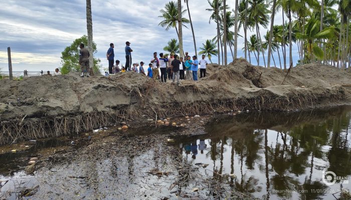 Bupati Bombana Sidak di Toari, Pantai Jadi Kolam, Penambang Jadi “Hantu”