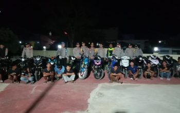 Polisi Tertibkan Knalpot Brong di Poleang, 16 Motor Diamankan