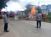 Mobil Sigra Terbakar di Rumbia, Diduga Dipicu Korek Api di Dasbor