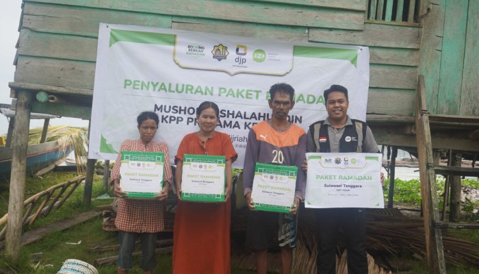 Hangatkan Ramadan, DJP KPP Pratama Kendari dan IZI Sultra Salurkan Bantuan ke Pulau Terluar Konawe Utara