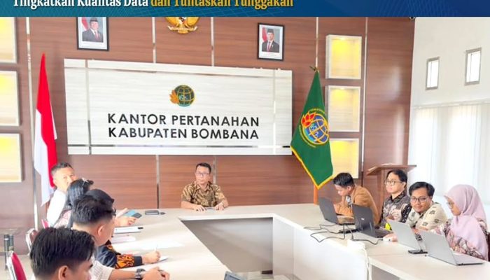 Kepala Kantah Bombana Pimpin Monev, Tekankan Percepatan PTSL dan Ketelitian Penerbitan Sertipikat