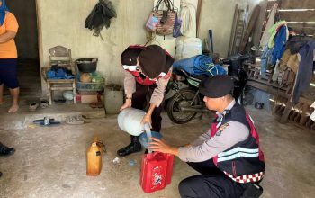 Patroli Turjawali, Polres Bombana Amankan 125 Liter Tuak di Dua Kecamatan