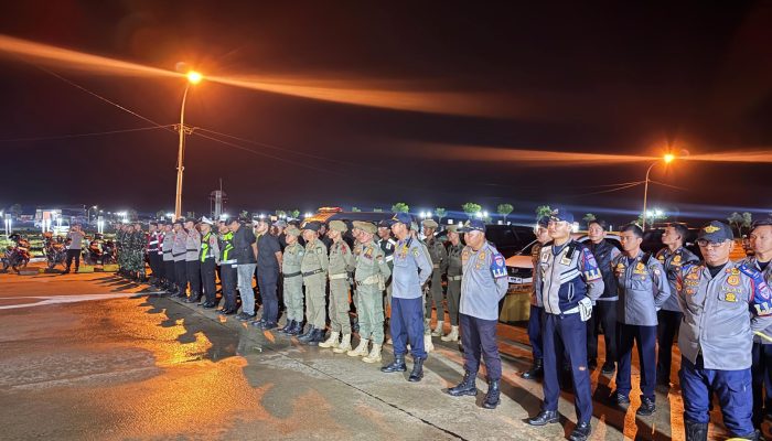 Apel Kesiapan Malam Takbiran, Polres Bombana Kerahkan Personel Gabungan Jaga Kondusivitas