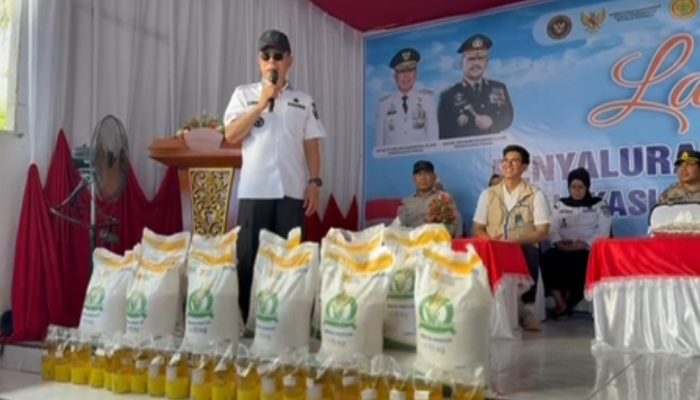 Gubernur Sultra Launching Bantuan Pangan untuk 38.290 KPM di Konawe Selatan