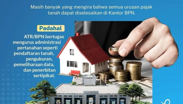 Jangan Salah Kaprah, Pajak Tanah Bukan Kewenangan Kantor BPN