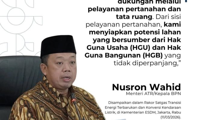 Kementerian ATR/BPN Dukung Ketahanan Energi Lewat Penyediaan Lahan dan Tata Ruang