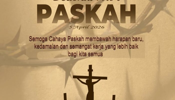 Kantor Pertanahan Bombana Sampaikan Ucapan Selamat Hari Paskah 2026, Ajak Perkuat Pelayanan dan Kebersamaan,