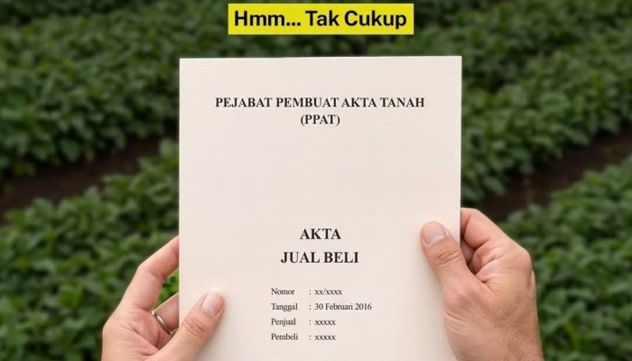 Punya AJB Saja? Belum Disertipikatkan, Ini Penjelasannya