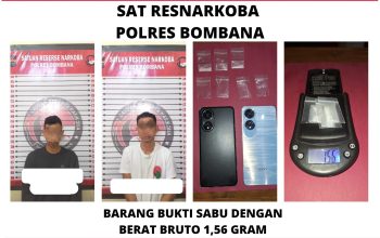 Polres Bombana Bongkar Dugaan Jaringan Peredaran Sabu di Poleang Utara, Dua Orang Diamankan