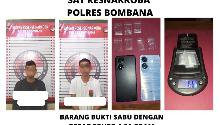 Polres Bombana Bongkar Dugaan Jaringan Peredaran Sabu di Poleang Utara, Dua Orang Diamankan