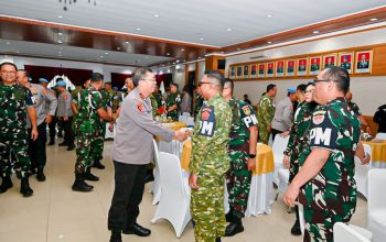 Sinergi TNI–Polri Diperkuat, POM dan Propam Konsolidasikan Langkah Lewat Halal Bihalal