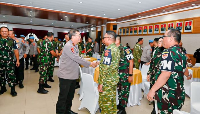Sinergi TNI–Polri Diperkuat, POM dan Propam Konsolidasikan Langkah Lewat Halal Bihalal