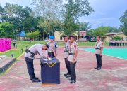 Sertijab Kasat Lantas dan Kapolsek Rarowatu, Kapolres Bombana Tekankan Amanah dan Profesionalisme