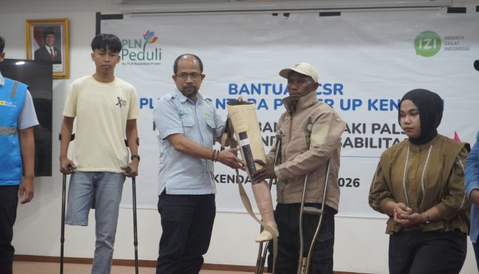 PLN Nusantara Power UP Kendari Bersama IZI Sultra Hadirkan Harapan Baru Lewat Program Kaki Palsu