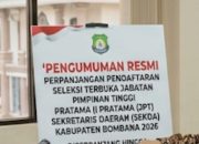 Pemkab Bombana Perpanjang Pendaftaran Seleksi Sekda 2026, Buka Peluang Lebih Luas bagi ASN