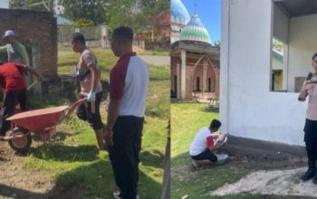 Polisi dan Warga Benahi Pos Kamling di Bombana, Dorong Siskamling Aktif