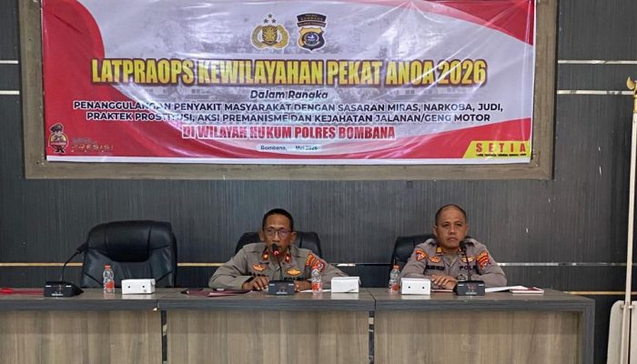 Polres Bombana Gelar Latpraops Pekat Anoa 2026, Sasar Miras hingga Geng Motor