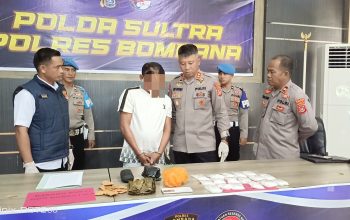 Polisi Bongkar Jalur Sabu Malaysia–Bombana, 860 Gram Disamarkan dalam Burasa
