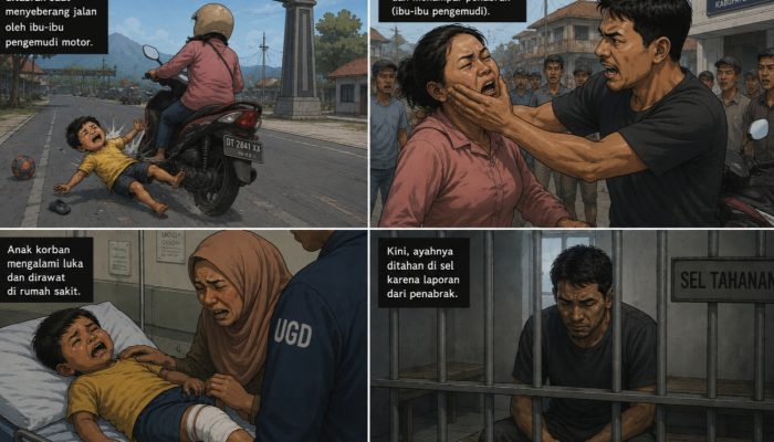 Miris, Seorang Anak di Bombana Ditabrak Motor, Nasib Ayahnya Justru Berakhir di Penjara