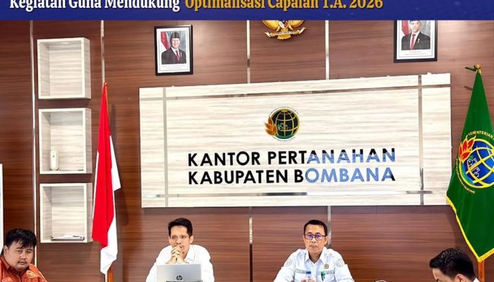 Evaluasi PTSL 2026, Kantah Bombana Tekankan Percepatan dan Ketertiban Administrasi