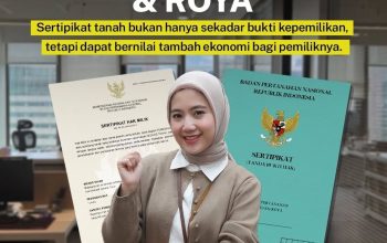 Sertipikat Tanah Bisa Jadi Modal Usaha, ATR/BPN Ingatkan Pentingnya Roya