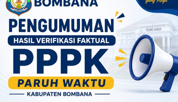 Pemkab Bombana Umumkan Hasil Verfak PPPK Paruh Waktu, 496 Orang Dinyatakan TMS