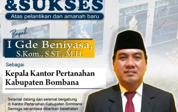Kantor Pertanahan Kabupaten Bombana Sambut Kepala Kantor Baru, I Gde Beniyasa