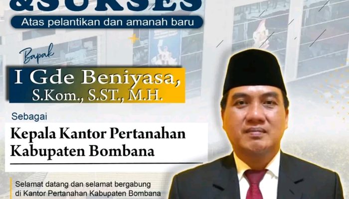 Kantor Pertanahan Kabupaten Bombana Sambut Kepala Kantor Baru, I Gde Beniyasa